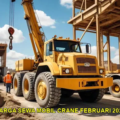 harga sewa mobil crane februari 2025
